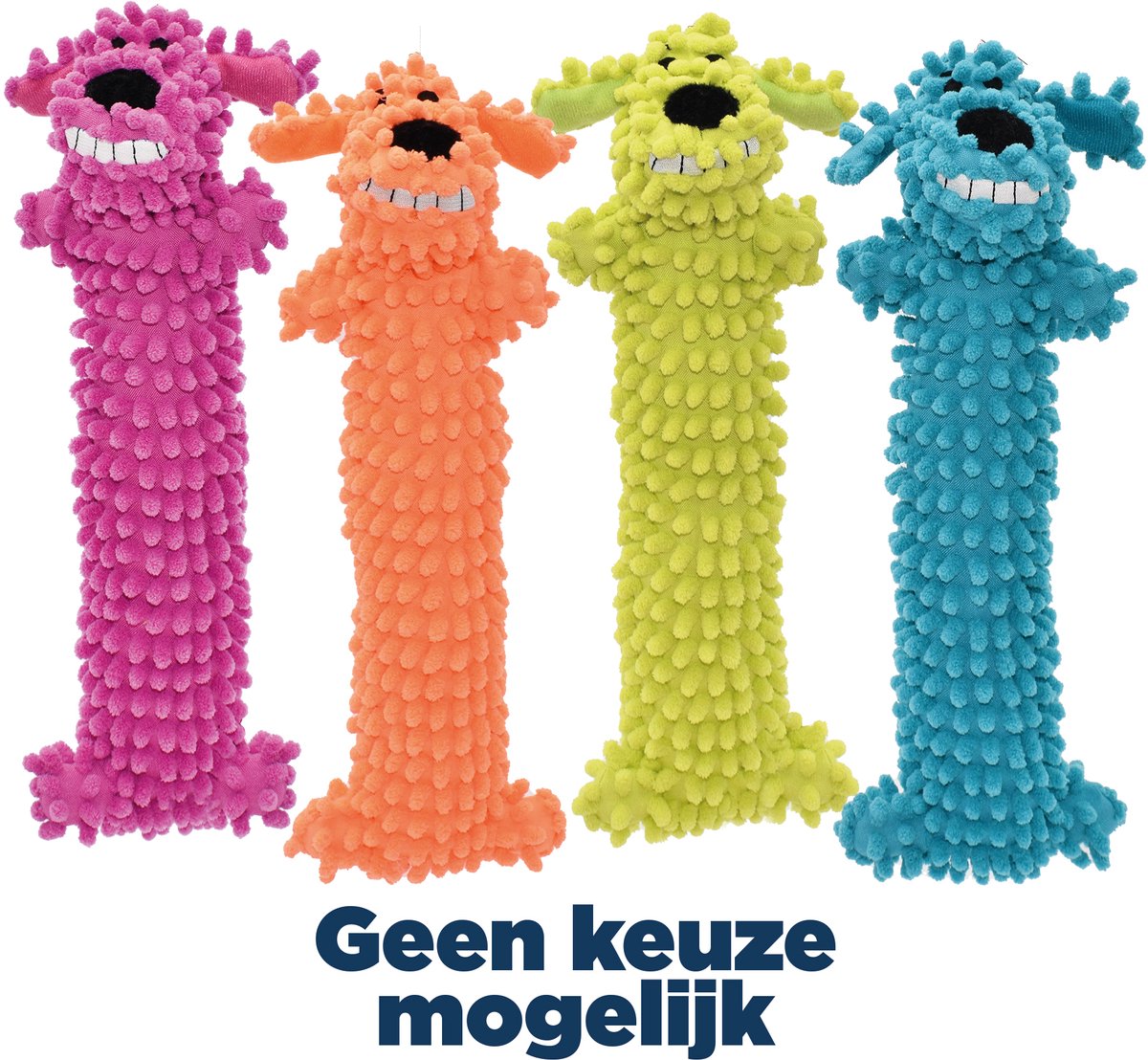 Hondenspeeltje Pluche Multipet - Loofa Floppy Moppy Jumbo 45.5 cm - Kleurrijk en Zacht Assorti