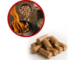 Tafelvuurkorf Pellets | 10 kilogram houtpellets voor tafelhaard | STOCERS