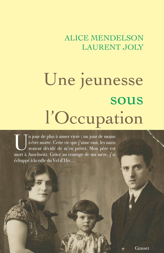 Une jeunesse sous l'Occupation - cover