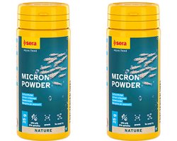 Sera micron powder 50 ml - visvoer - plankton in poedervorm - per 2 stuks