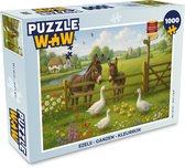 Puzzle Ânes - Oies - Coloré - Puzzle 1000 pièces adultes