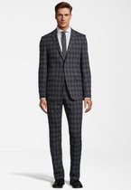 Steffen Klein Heren Slim Fit Geruit Pak