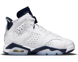 Nike Air Jordan 6 Retro - Unisexe - Baskets - Wit/ Blauw - Taille 35,5 - Boîte sans couvercle