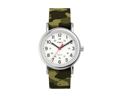 Timex Weekender Seasonal Kwarts Analoog Horloge Groente Case: 100% Brass And Llb| Bracelet: 100% Fabric 31 mm TW2V61500Z1