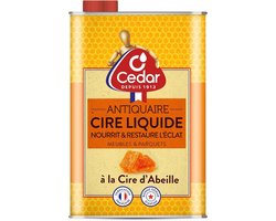 O'Cedar - Vloeibare bijenwas - Kleurloos - Voedt en herstelt de glans - Houten meubels - Gelakte, gelakte en gevitrificeerde parketvloeren - Reiniger - Vernis - Gemaakt in Frankrijk - 700 ml