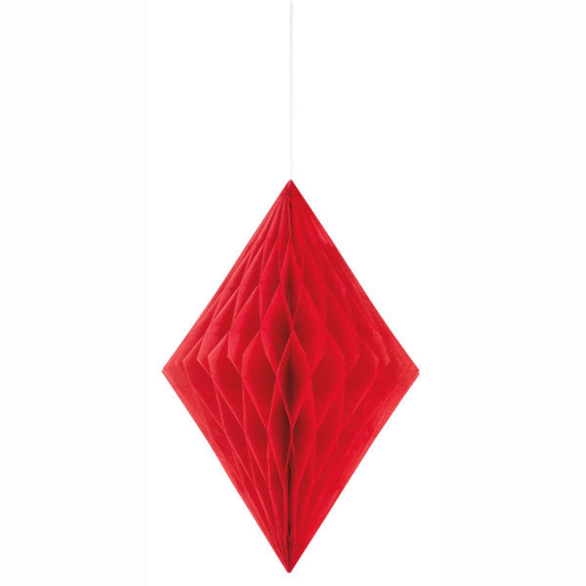 Honeycomb vierkant - Rood - 35 cm