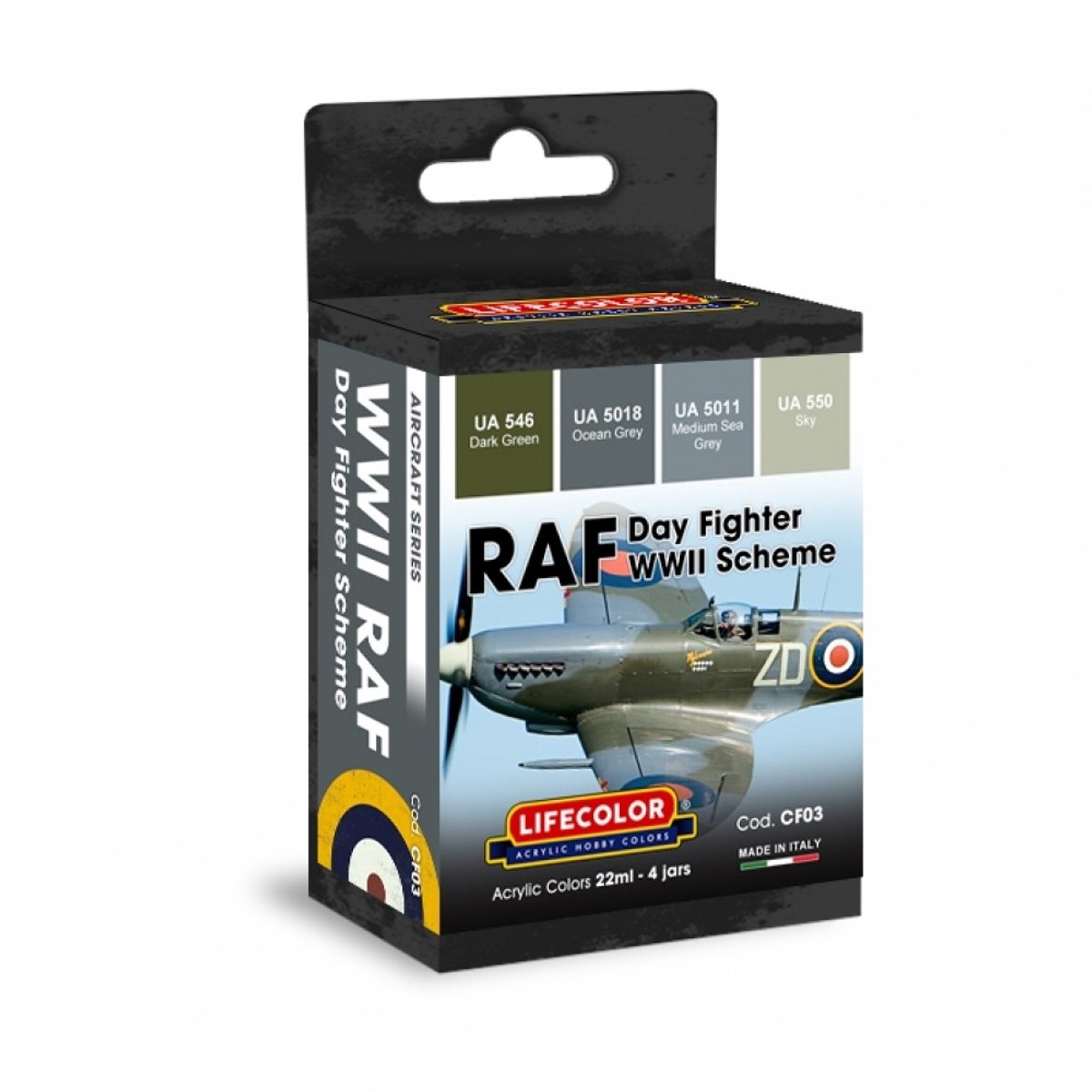 CF03 Lifecolor RAF Set 2 Day Fighter Schema WWII
