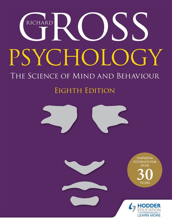 Psychology: The Science of Mind and Behaviour 8th Edition - cover