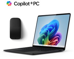Microsoft Surface 7 - CoPilot+ Laptop + Surface Arc Muis - 13.8 inch Touchscreen - Snapdragon X Elite/16GB RAM/512GB SSD - Graphite