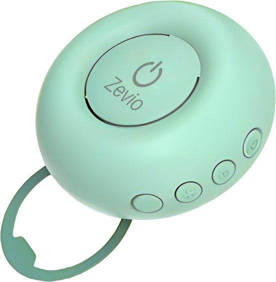 Zevio Go White Noise Machine Baby - Witte Ruis Apparaat - Met Huilsensor - Inclusief Flexibele Ring - Groen