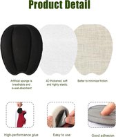 Allecto Plus - Onzichtbare Schoentongpads Zelfklevend Antislip Inzetstuk Zwart Vilten Voetkussentjes Dames Heren - Voorvoetkussentjes - Schoenrugsticker - Schoenpads - Losse Schoen Vervanging