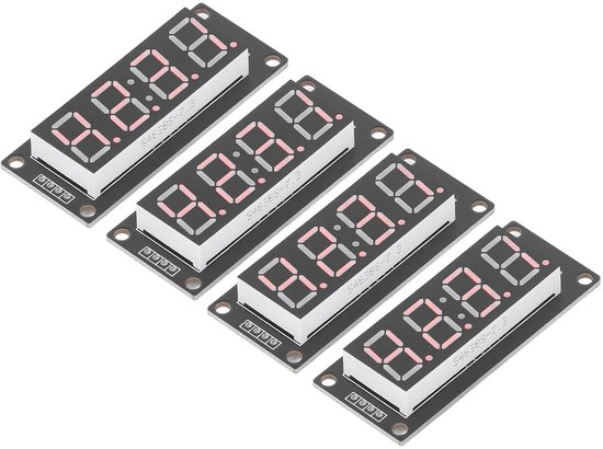 LED Display Module Board - 4 Stuks 4 Digit 7 Segmenten Klok PCB Board | bol