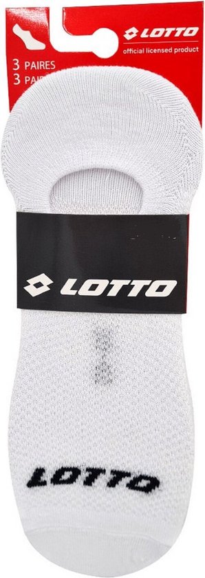8 paires de LOTTO FOOTIES BLANC 43-46 Unisexe