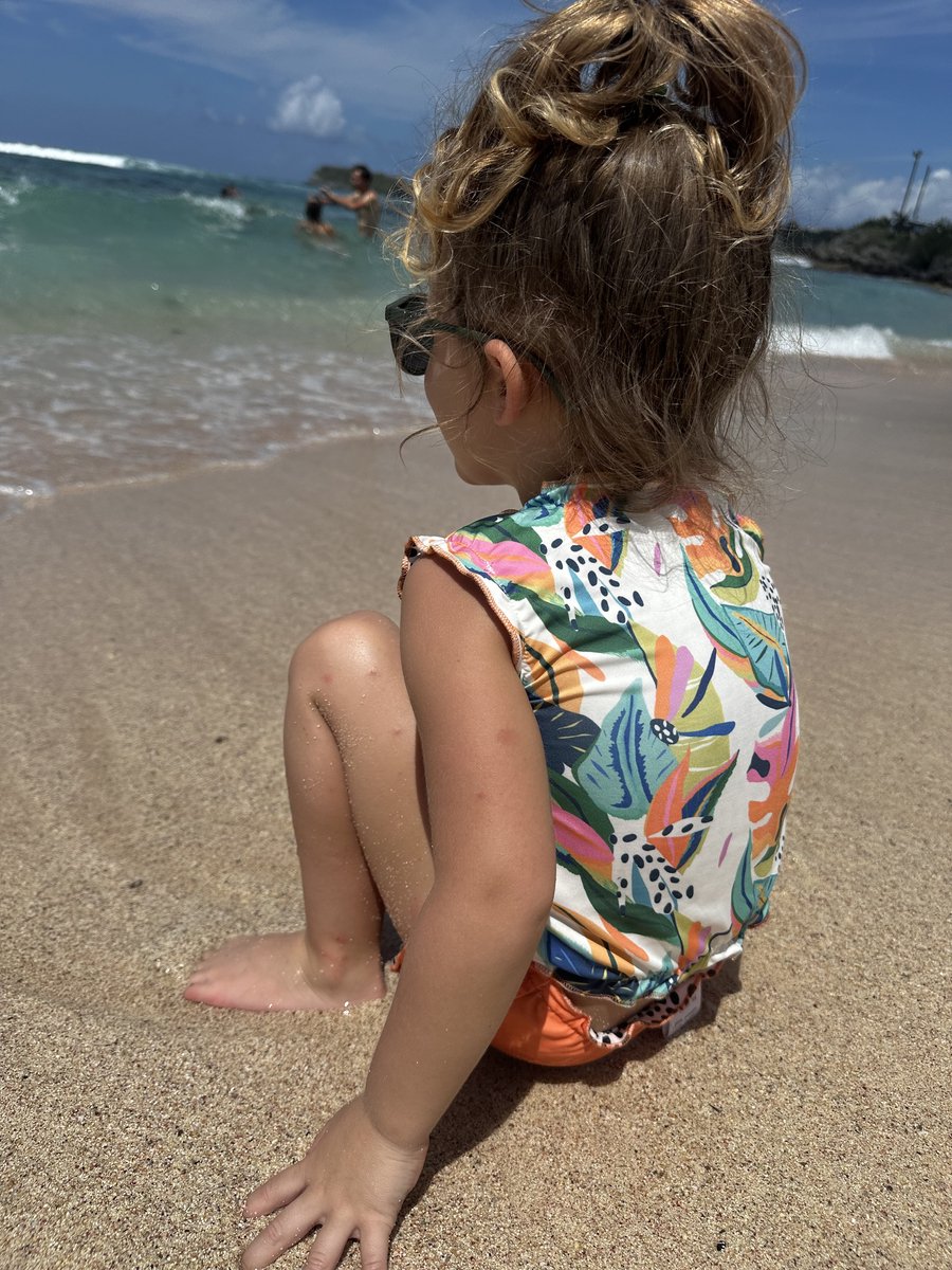 Ducksday - Omkeerbare tankini met haarlint - voor meisjes - UPF 50+ - Driedelige zwemset - Moana — afbeelding 5