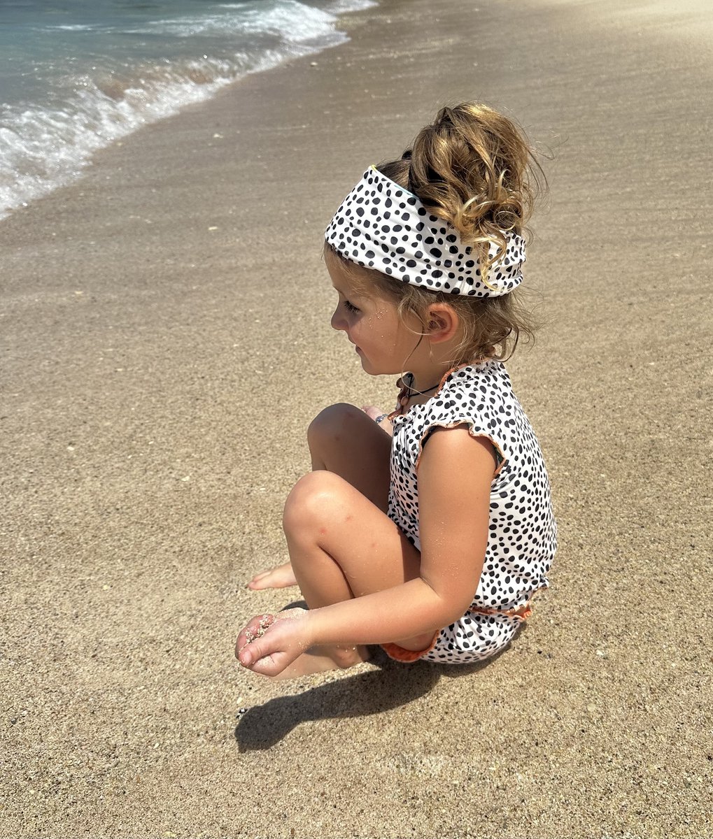 Ducksday - Omkeerbare baby tankini met haarlint - voor meisjes - UPF 50+ - Driedelige zwemset - Moana