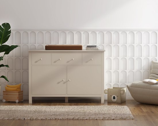 GÜMÜ - Commode met 7 laden, commode voor slaapkamer, volwassenen, van stof