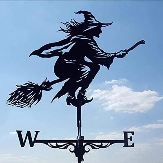 Weervlag, weerkraan, windrichtingweergave, metalen windvlag voor dak, outdoor, tuin, binnendecoratie