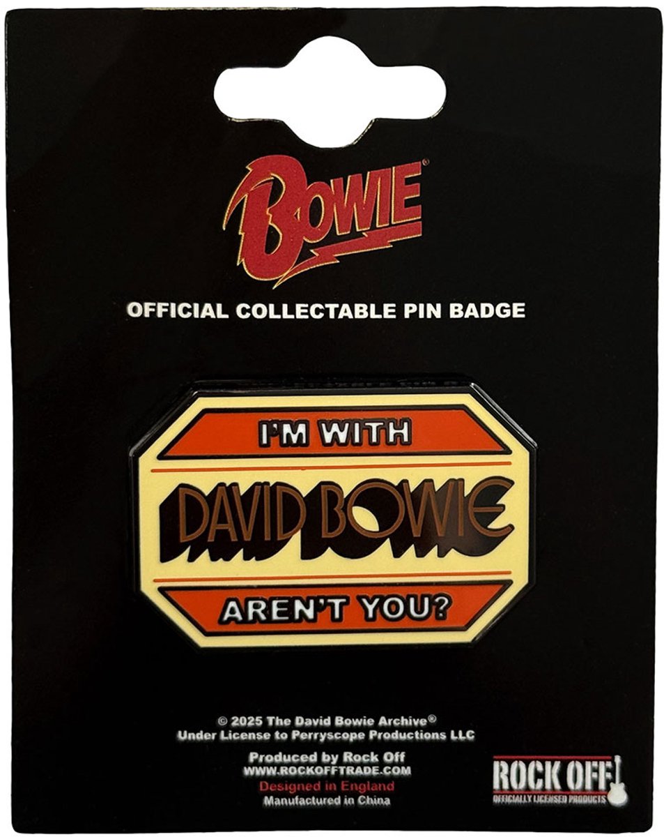 David Bowie I'm With... - Pin
