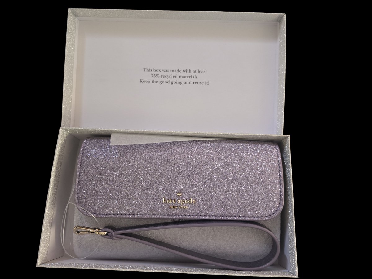 Kate Spade Tinsel Glitter Wallet – Lilac Frost – Model K9255 – Limited Edition