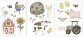 Little Dutch Little Farm Muurstickers - 42x30cm - Dieren en Boerderij