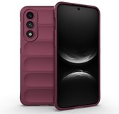 MobyDefend Hoesje - Geschikt voor OnePlus Nord 5 - TPU Gripcase - Donkerpaars
