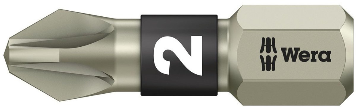 "Bit 1/4"" DIN3126 C6,3 PZ2x25mm roestvrij Wera"
