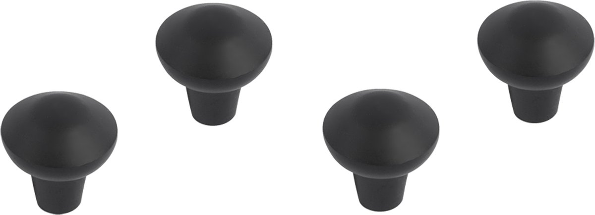 Differnz Groningen knop - 20 mm - mat zwart
