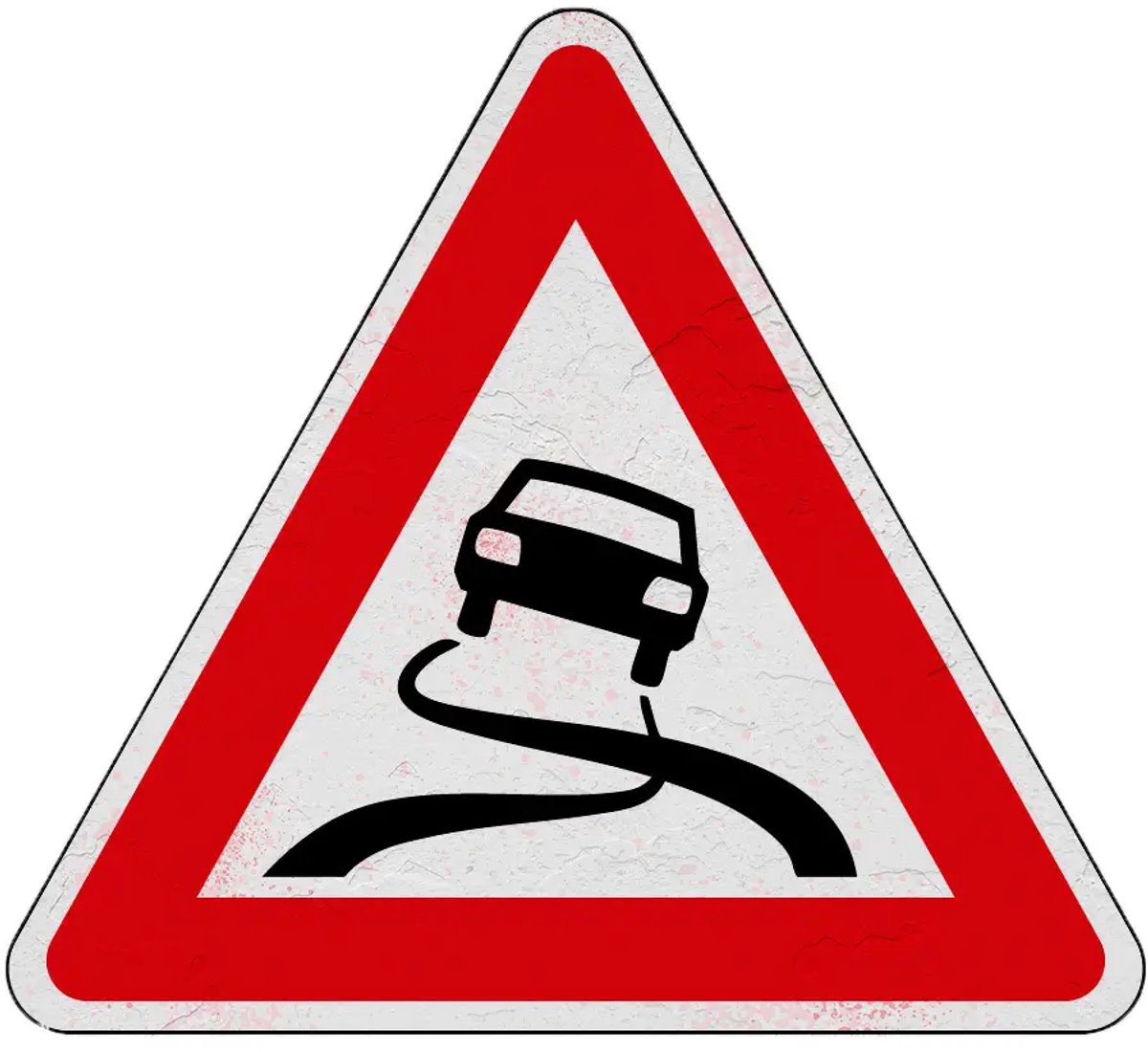 Slipgevaar bord - J20 | Sign Again materiaal | 30 cm