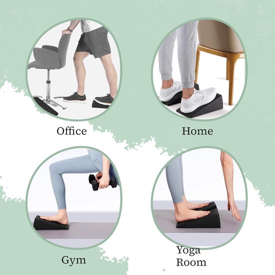 Schuine Plank Antislip Squat Wigblokken Verbeteren De Sterkte Prestatie Kuitbran