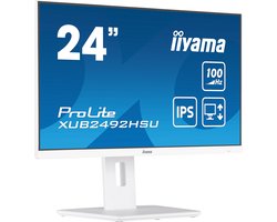 iiyama ProLite XUB2492HSU-W6 - 24 inch - Full HD - IPS - USB-Hub (4x) - Verstelbaar - wit