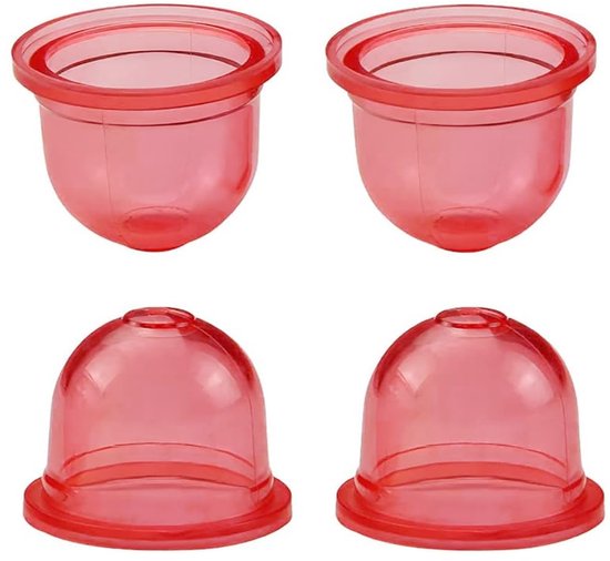 4-Pack Carburateur-primerballen - Universele benzine-primerballen - Carburateur-oliedoppen - Geschikt voor grasmaaiers, bladblazers, trimmers, grasmaaiers, heggenscharen, kettingzagen - 2,2 * 1,9 * 1,6 cm van Merkloos	 — afbeelding 4