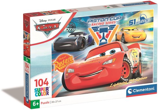 Clementoni - Puzzel - 104 Stukjes - Cars 3 - Kinderpuzzel - Vanaf 6 ...