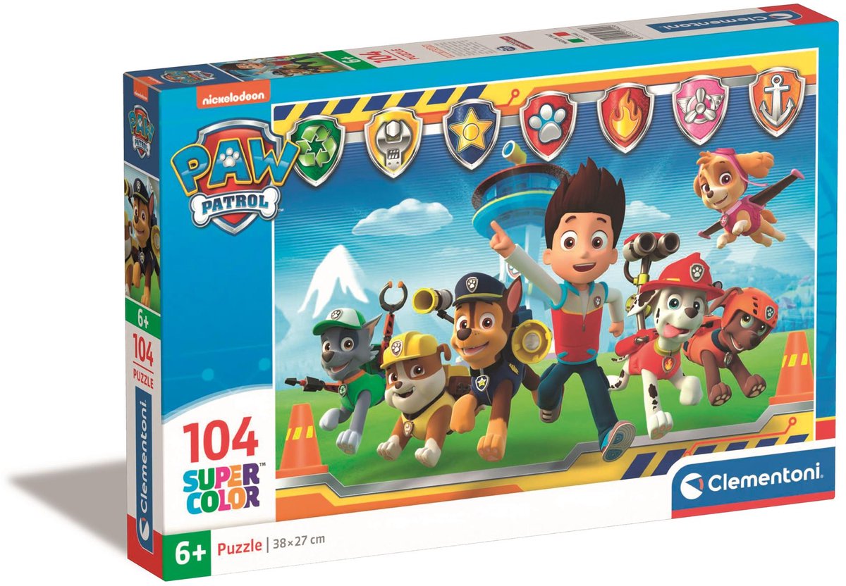 Clementoni legpuzzel Paw Patrol 104 stukjes 485 x 335 cm