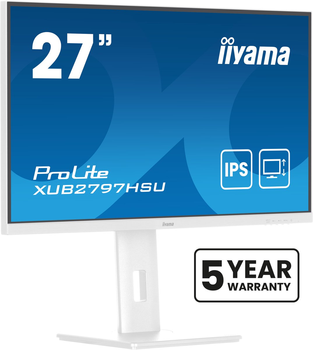 iiyama ProLite XUB2797HSU-W2 ledmonitor 100 Hz, HDMI, DisplayPort, USB, Adaptive Sync