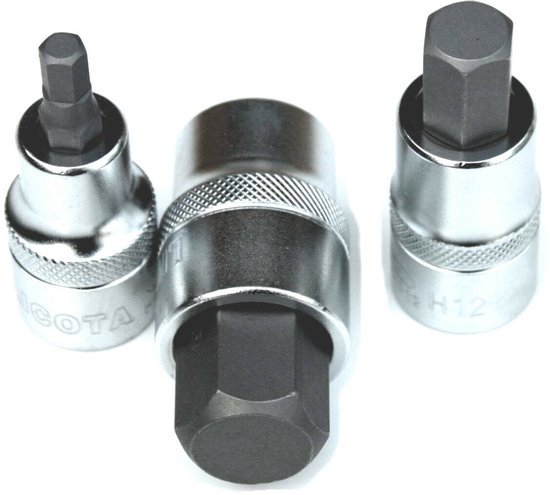 High-Quality 1/2 inch zeskantsleutel Dop H5 from CrV Steel with Short Design for Tight Spaces, Durable S2 Bit Construction for Professional Workshops, Reliable Performance Under Heavy Load