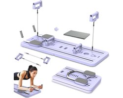 Solfit - Pilates Board - Pilates Reformer - Pilates Bord - Opvouwbaar - Buikspiertrainers - Fitness Apparaten - Wit/Paars- PILARAFIT