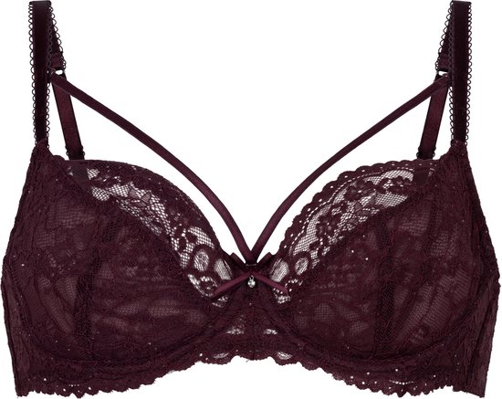 Hunkemöller Dames Lingerie Niet-voorgevormde beugel bh Isadora - Rood - maat B85