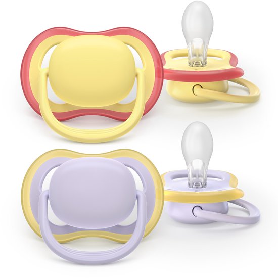 Philips Avent Ultra Air - Ademend en lichtgewicht fopspeen (0-6 mnd) - 2 stuks - SCF087/03 van Philips — afbeelding 2