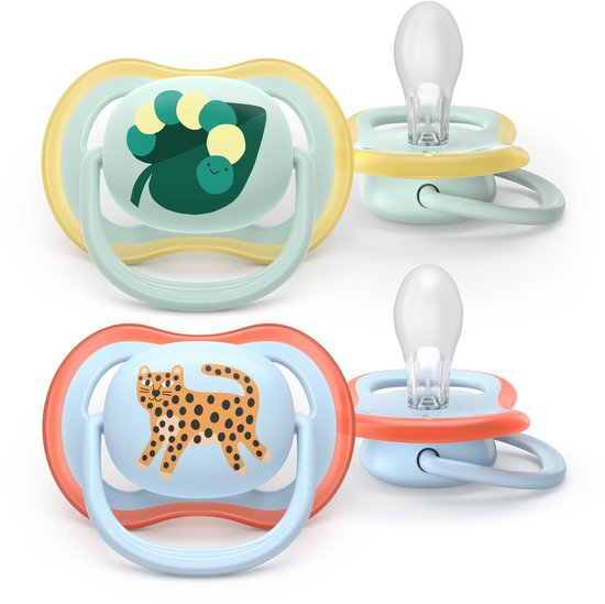 Philips Avent Ultra Air - Ademend en lichtgewicht fopspeen (0-6 mnd) - 2 stuks - SCF087/02 van Philips — afbeelding 2