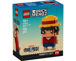 LEGO Netflix One Piece Brickheadz 40799 - Monkey D. Luffy Image