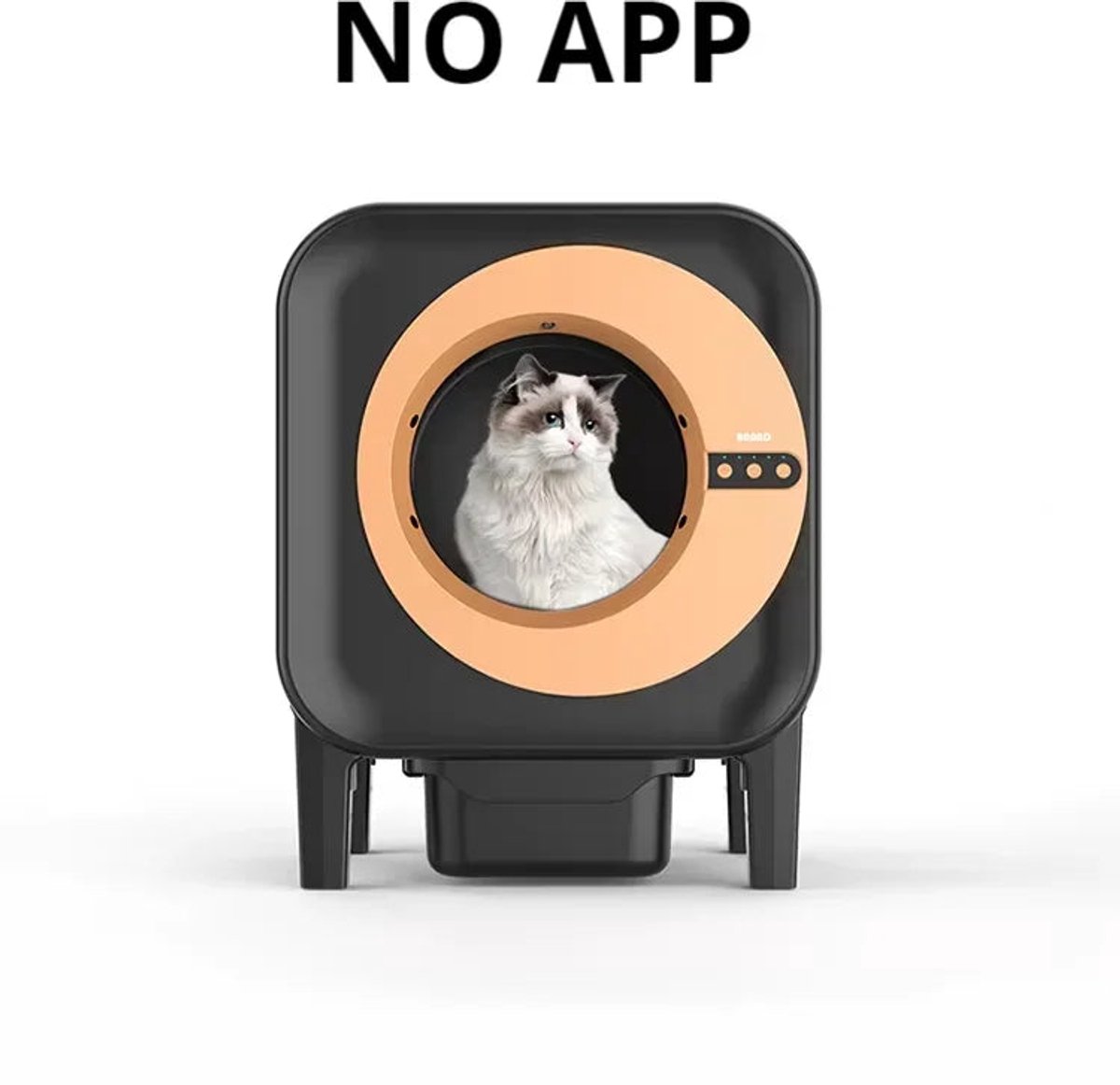 Automatische Kattenbak – Slimme Kattenbak – Zelfreinigende Bak – Kattenbak Met App – Hygiënische Kattenbak – 70 Liter Capaciteit – Geavanceerd Geurfiltersysteem