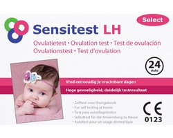 Sensitest Ovulatietest Select – XL Pakket 24 stuks – Gevoelige ovulatietesten dipstick – Detecteert LH-piek & vergroot kans om zwanger te worden – Inclusief ovulatiekalender & handleiding