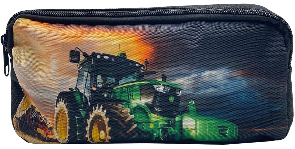 Pennenzak Tractor - Met Groene Boerderij Tractor Print - Voor School & Kantoor