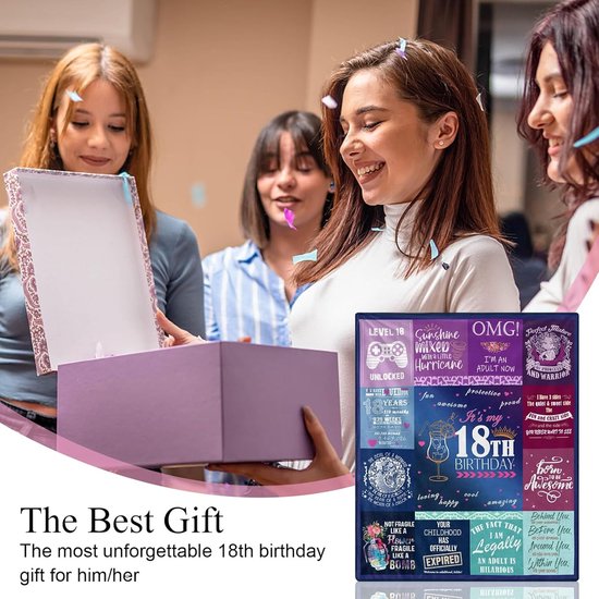 18e verjaardagscadeaus voor meisjes - beste 18-jarige cadeau-ideeën - verjaardagsdecoraties voor meisjes - gelukkige 18e verjaardag decoraties van Merkloos	 — afbeelding 2