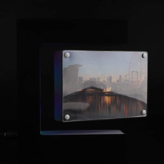 Floating Photo Cube Magnetic Floating Photo Frame LED Magnetic Levitation Anti-gravity with LED Light New Toy for Home Office Wedding Decoration [EU] — afbeelding 3
