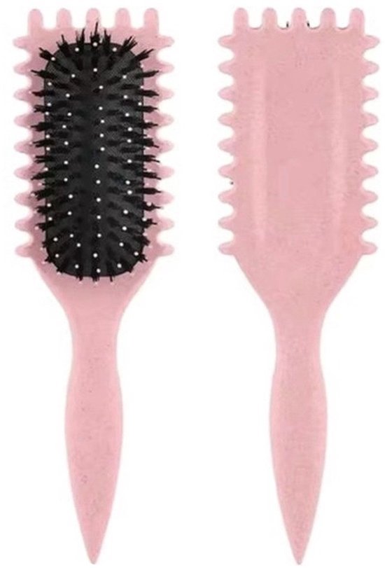 Define Brush Curl - Defining Brush - Haarborstel - Krullen - Styling - Curl Brush - Borstel Voor Krullend Haar - Krullen Kam - Krullenborstel - Roze