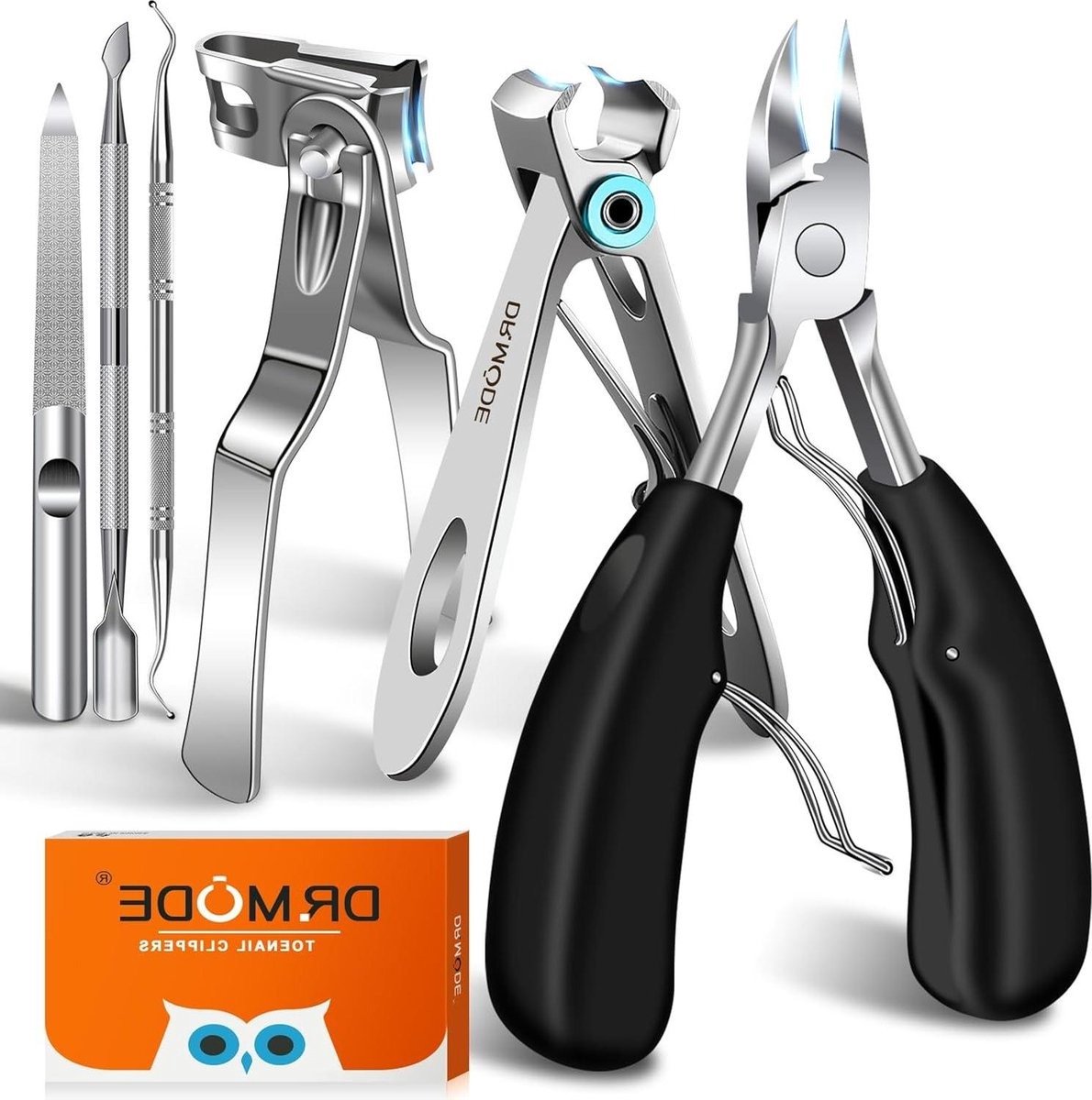 WNHB® Teennageltang Set - Nagelknipper voor Dikke en Ingegroeide Nagels - Super Scherpe Nagelschaar en Vijl - Voor Voeten en Handen