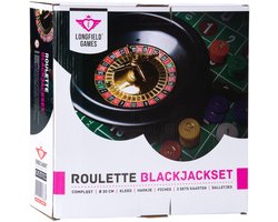 Roulette - Black Jack set 30 cm compleet