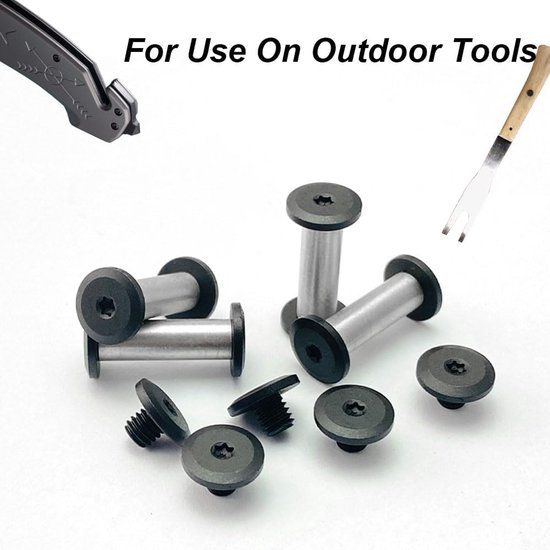 EDC Knives Handle Screw, 5mm x 19mm Tactical Survival Knife Rivets Torx ...