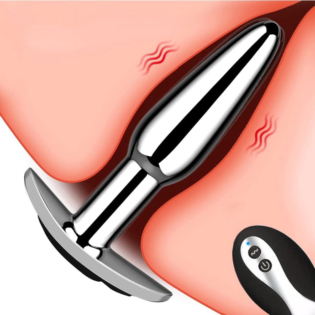 Lzwintrading - Buttplug Vibrator met Afstandsbediening - Vibrators voor Vrouwen & Mannen - Prostaat Stimulator - Metalen Butt Plug met 10 Vibratie Standen - Sex Toys voor Koppels - Anale Speeltjes - Vibrerende Buttplug